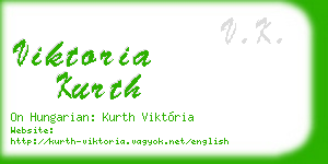 viktoria kurth business card